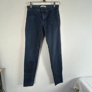 J Brand Women's Denim Medium Wash Mid Rise Waist Casual Skinny Jeans Blue 27
